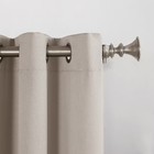 Sun Zero 54x63" Room Darkening Seymour Grommet Curtain Panel Stone*