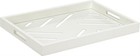 Tray TIDEWATER Clear Cream Paint Wood Glass