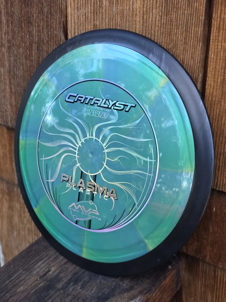 Discos MVP Plasma Catalizador Disco Golf Driver 168g Azul Verde Foto 2 de 4