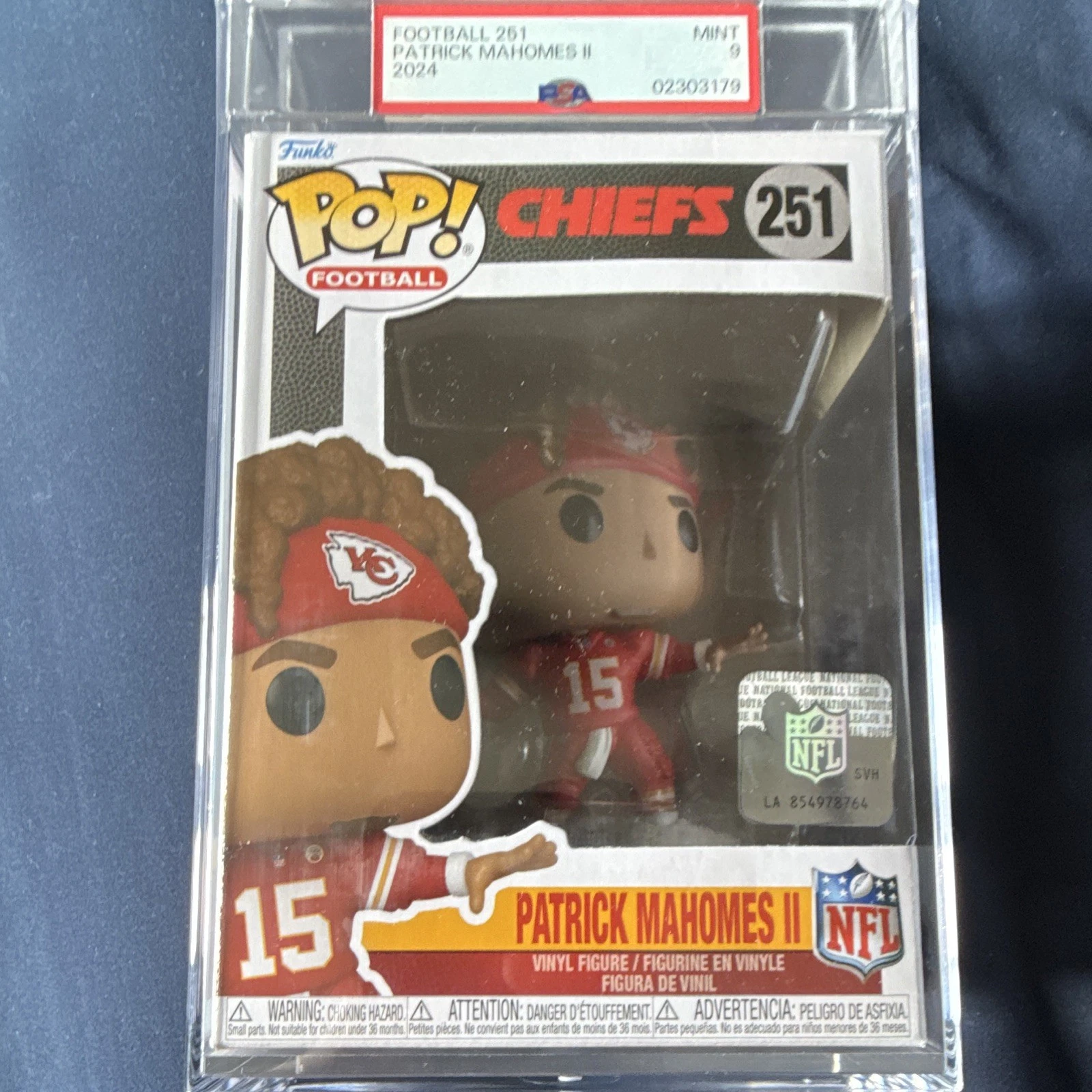 2024 Funko Pop! Football Patrick Mahomes II PSA 9 Cert 02303179 🔥🔥🔥