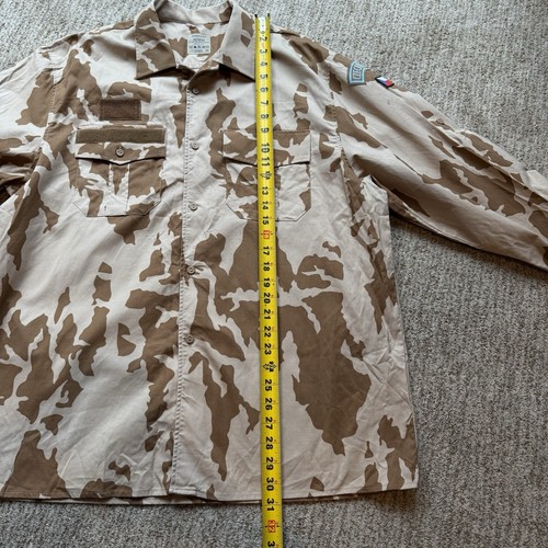 Czech Republic m95 desert camo Brown Tan combat Shirt Military Surplus - Picture 10 of 11