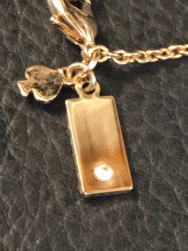Gold Tone KATE SPADE NEW YORK Orange Coral Color Gem Pendant 15" - 18" Necklace - Picture 11 of 15
