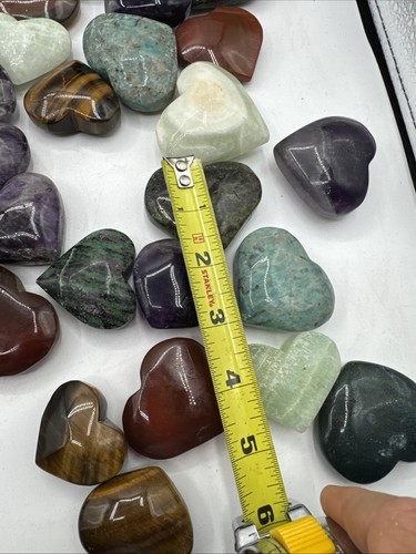 Huge Mixed Lot Natural Stone Carved Cats Skulls Hearts Chickens Turtles - Picture 19 of 20