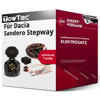 E-Satz 7Polig Universell für Dacia Sandero Stepway 11.2016-12.2020 Neu