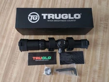 Truglo Tru Brite 30 Series Scope 1-4x24mm Duplex Mil-Dot 30mm Black TG8514BT