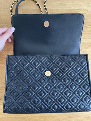 Tory Burch Fleming Schultertasche Handtasche Schwarz Neuwertig - Bild 7 von 9