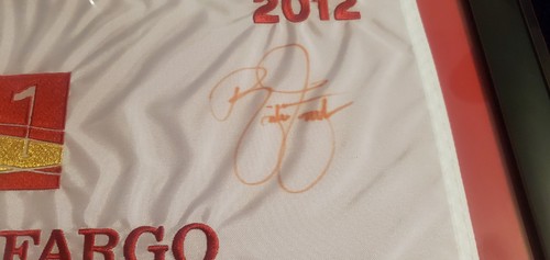 2012 Wells Fargo Championship Pin Flag Signed By Rickie Fowler In Custom Frame - Picture 3 of 8