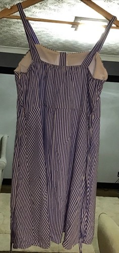 La Petite Etoile Blue And White Striped Summer Dress In Small - Picture 4 of 4