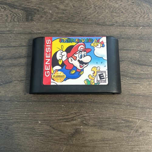 Carro de transmisión Super Mario World 64 Sega Genesis/Mega solo Japón