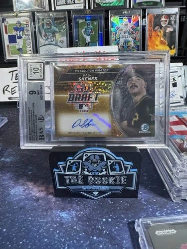 2023 Bowman Draft Paul Skenes ROOKIE AUTO Gold /50 (RC) MINT 9 / 10 AUTO GRADE!