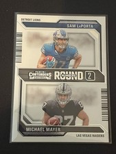 2023 Panini Contenders #13 Sam LaPorta / Michael Mayer Round Numbers *216