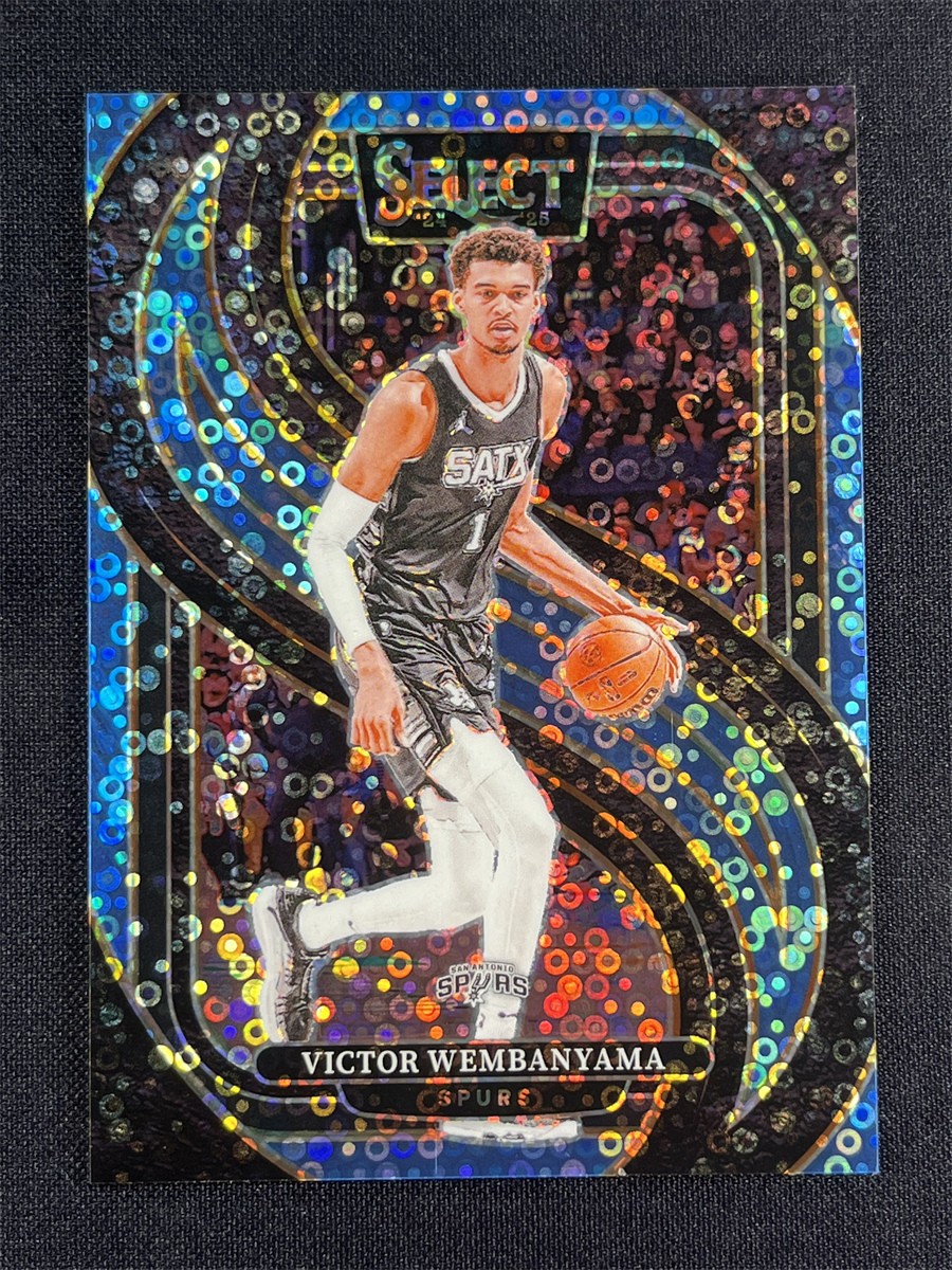 2024-25 Panini Select Victor Wembanyama #102 Premier Level Light Blue Disco /99