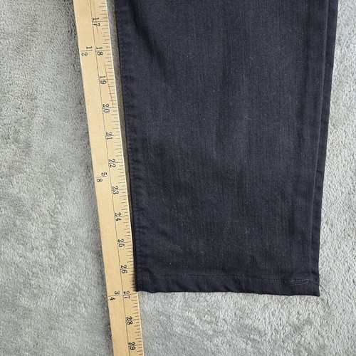 NeoBlue Jeans Herren 32x27 Schwarz Denim Straight Fit Stretch Essential Hergestellt in den USA - Bild 5 von 14