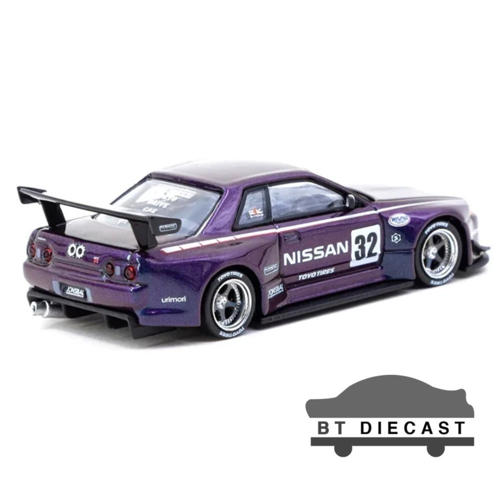 TARMAC WORKS NISSAN GT-R R32 WIDEBODY JONSIBAL 1/64 MIDNIGHT