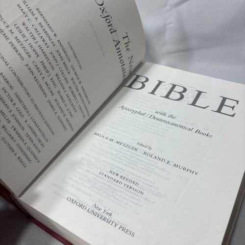 The New Oxford Annotated Bible Indexed with Apocrypha NRSV 1994 Hardcover, EUC - 第 12/12 張圖片