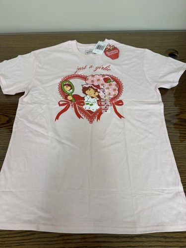 STRAWBERRY SHORTCAKE T-shirt MED NEW. JUST A GIRLIE - Picture 1 of 4