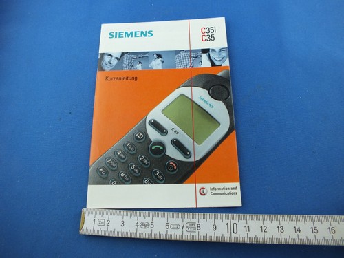 Original Siemens C35i C35 Buch Bedienungsanleitung Deutsch Kurzanleitung Hinweis - 第 7/8 張圖片