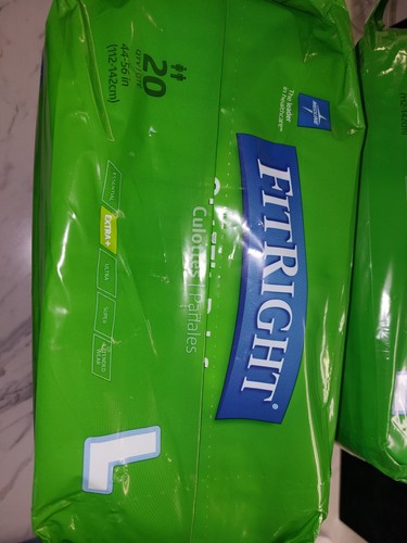 FitRight OptiFit Briefs, Ultra Absorbency, Disposable Adult Briefs with Tabs, L - Picture 2 of 4
