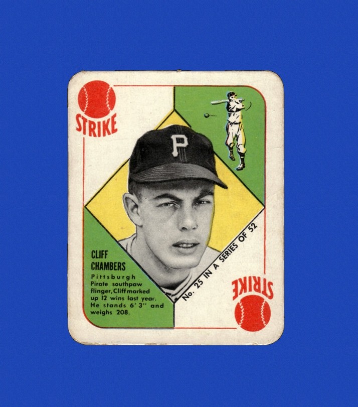 1951 Topps Red Backs Set-Break # 25 Cliff Chambers VG-VGEX (crease) *GMCARDS*