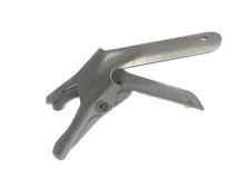 Laboratory 47mm Spherical Aluminum Spring Clamp for Filtration Funnel Silver