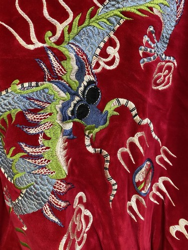 Gucci 2017 Dragon Embroidered Velvet Hoodie Sz M - Picture 4 of 13