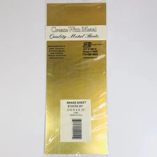 K&S 251 Brass Sheet 0.010"x 4" x 10"