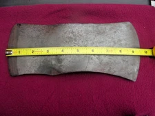 VINTAGE EVANSVILLE  DOUBLE BIT AXE HEAD 9.5" LENGTH  HEAD ONLY