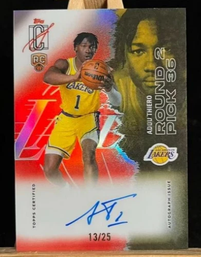 2025 Topps Signature Adou Thiero Red (RAW)