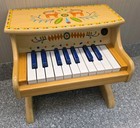 DJECO Animambo Electronic Piano 18 Keys Toddler Wooden  13×10×12.5"
