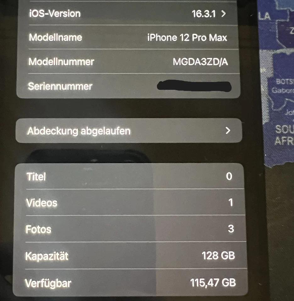 Apple iPhone 12 Pro Max - 128GB - Pacific Blue mit OVP - Top Zustand - Bild 3 von 4