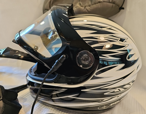 VTG Pure Polaris Snowmobile Full Face Helmet w/Heated Shield & Accessories XXL - Picture 2 of 15