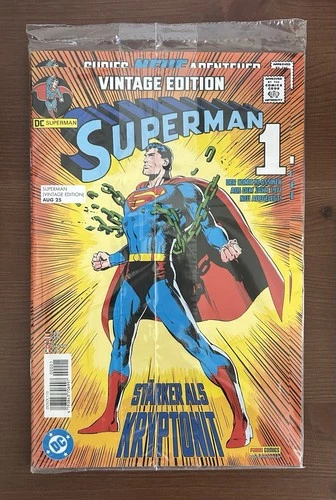 Superman # 1 GERMAN VINTAGE 1971 VARIANT 2025 SEALED IN BAG HIGH GRADE MOVIE