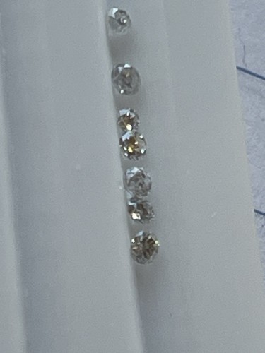 loose diamonds natural lot 7=0.19ct Si Vs  European Cuts and transitionals amazi - Picture 2 of 6