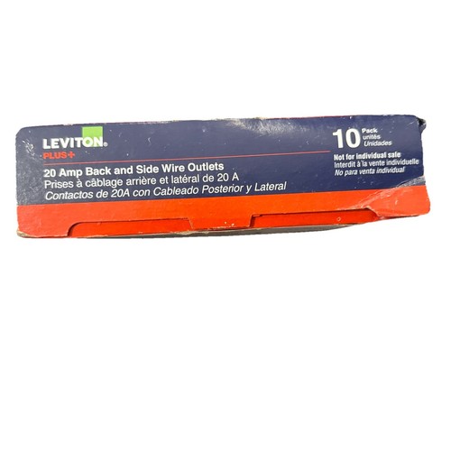 Leviton Plus+ CBR20-WMP 20A 125V Duplex Outlet White - 9 Pack (PLEASE READ) - Picture 3 of 3