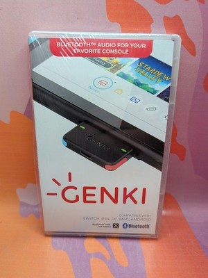 Genki Bluetooth Audio Adapter For Nintendo Switch, PS4, PS5, PC, MAC, iOS, Andro