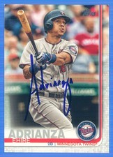 EHIRE ADRIANZA Signed/Autographed 2019 Topps Card #608 Twins w/COA