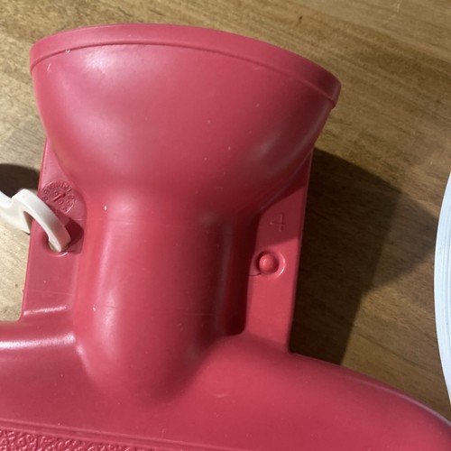Vintage Fuchsia Pink Combination Syringe Hot Water Bottle Enema Douche - Picture 3 of 5