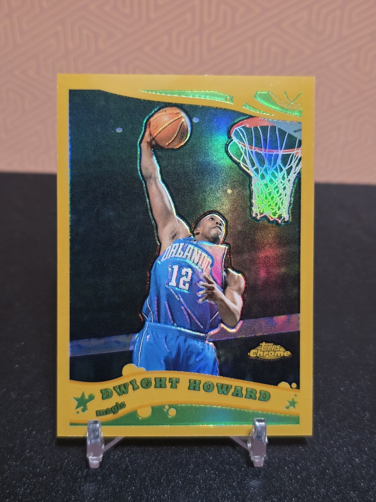 2005-06 Topps Chrome Gold Refractor #41 Dwight Howard Orlando Magic 54/99