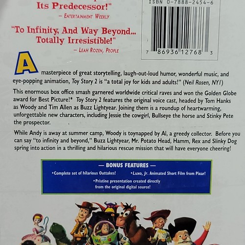 Disney Pixar Toy Story 2 VHS Tape Video Brand New Factory Sealed KMart Sticker - Picture 3 of 7