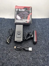 (QTY 2) Victoper VT-BL2001 Rechargeable Bike Headlight Taillight Assy 6 Modes