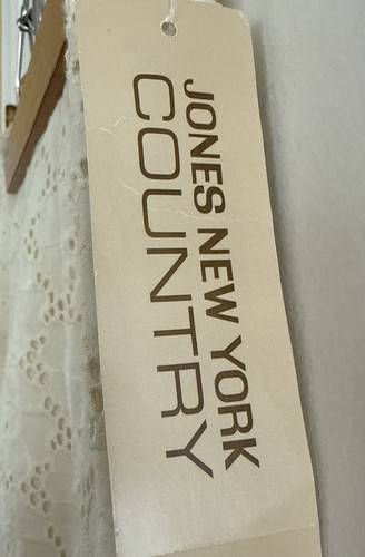 Pantalones de mujer Jones New York Country Off White de colección talla 6 Coastal Old Money de lujo - Imagen 2 de 8