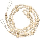  Weihnachten Holzperle Girlanden Wandhängedekor Weihnachtsbett Anhänger