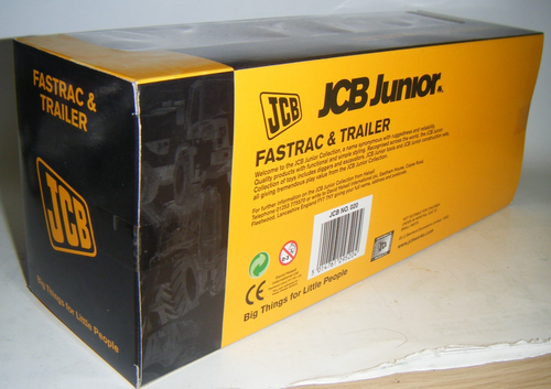 HALSALL JCB FASTRAC 3185 smoothshift model 4wd TRACTOR & trailer set 1 32 MIB - Bild 5 von 5