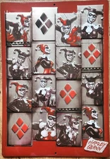 Rare Harley Quinn 3D Metal Blocked Embossed 13x9" Open Roads Brand DC Comics Art