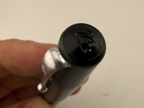 Rare Vintage Mabie Todd Swan Self Filling Fountain Pen - Black & Chrome 14ct Nib - Picture 5 of 14
