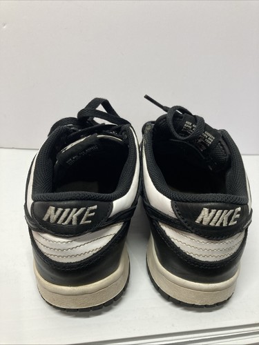 Nike Dunk Low Retro Panda Boys' Sneakers White/Black Youth Size US 5 Y - Picture 4 of 8