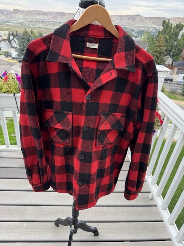 MINNESOTA WOOLEN MILLS VINTAGE BUFFALO PLAID MEN'S SIZE XL SHIRT/JACKET, WOOL - Picture 4 of 17