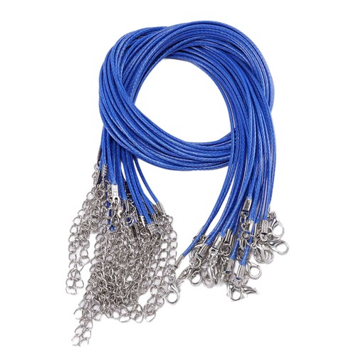 Collana in pelle di alta qualità chiusura aragosta corda corda corda corda per pendenti 10pz - Foto 7 di 38