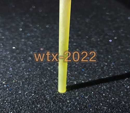 Nd:Ce:YAG laser crystal/eyebrow washing machine spot welding machine yellow stic - Zdjęcie 2 z 5