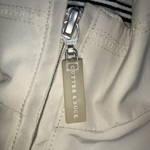 Cutter & Buck CB WeatherTec Womens Beige Zip Windbreaker Jacket Size Small - Picture 7 of 13
